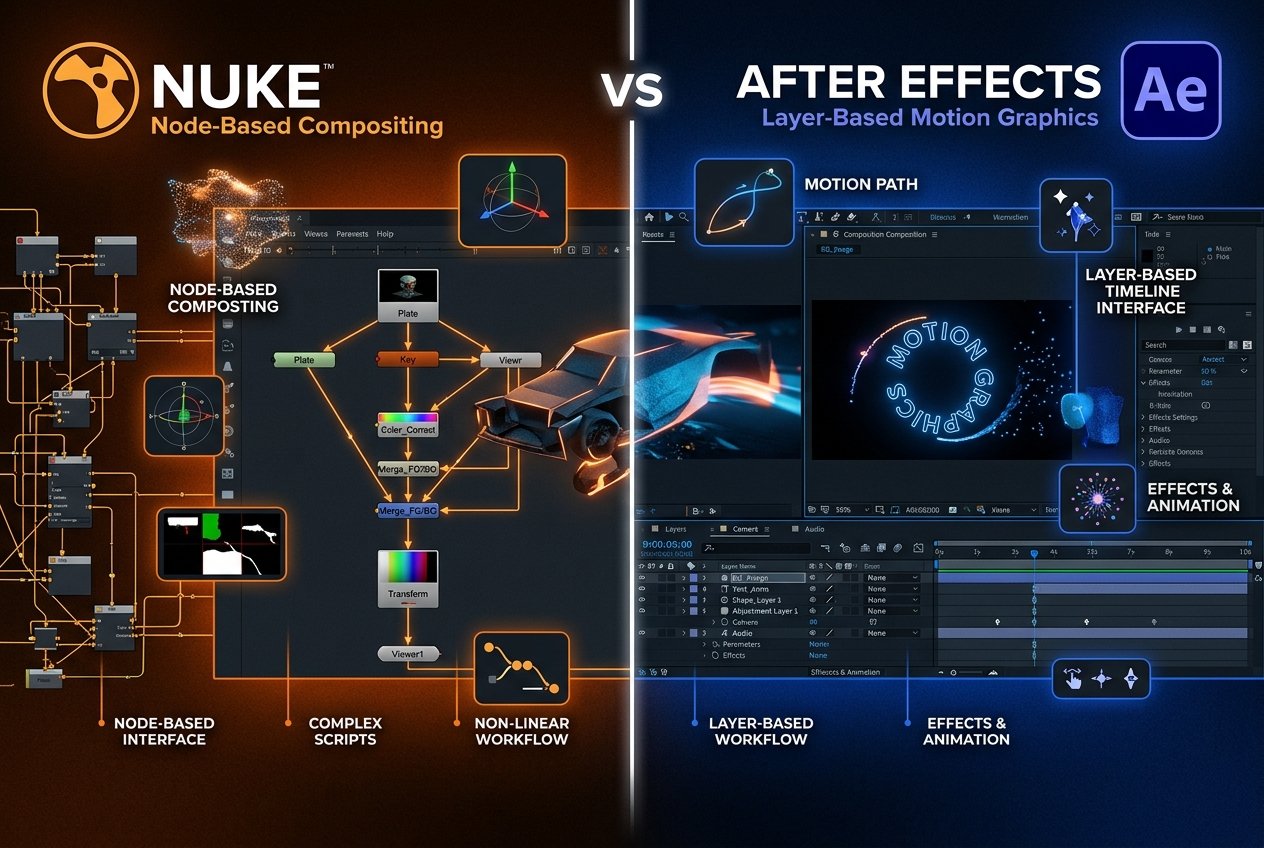 Nuke vs. After Effects: Which Should You Learn?